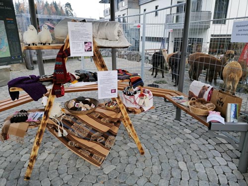 Allgäu Alpaka – Verkaufsstand in Nesselwang